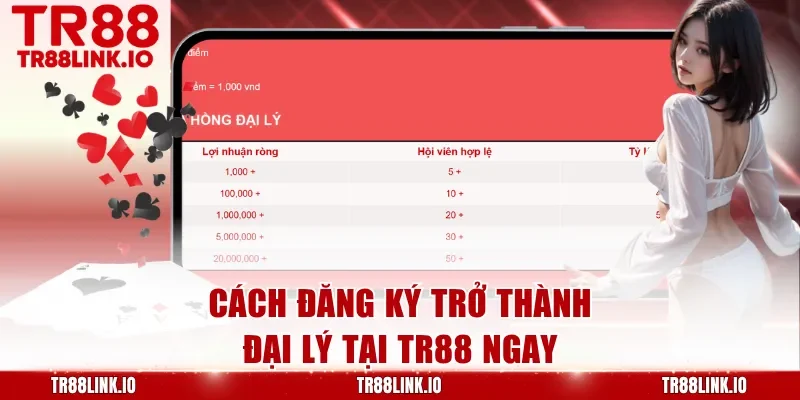 Cách đăng ký trở thành đại lý tại TR88 ngay
