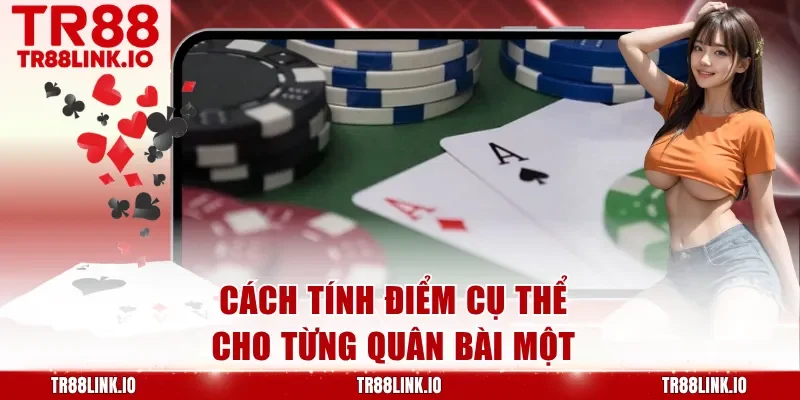 Cách tính điểm cụ thể cho từng quân bài một