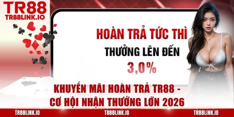 Khuyến Mãi Hoàn Trả TR88 - Thưởng Cashback Cực Khủng Mỗi Ngày