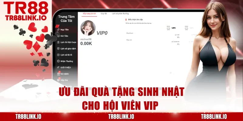 Ưu đãi quà tặng sinh nhật cho hội viên VIP 
