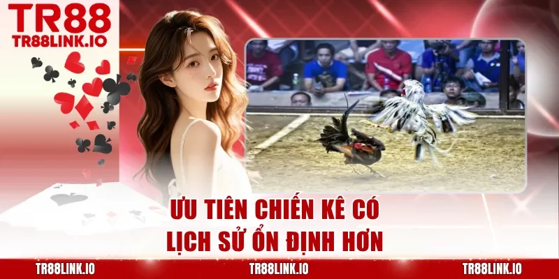 Ưu tiên chiến kê có lịch sử ổn định hơn